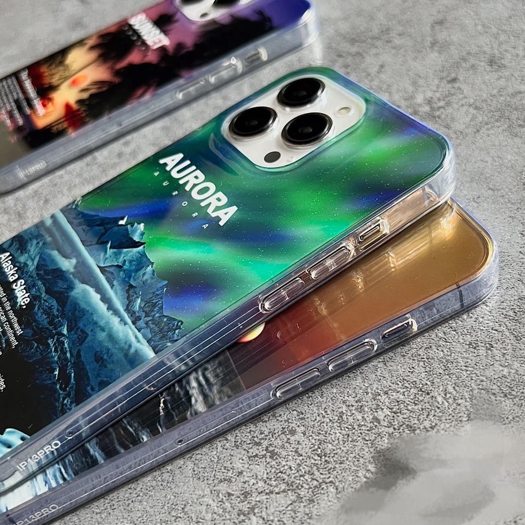 Ốp Điện Thoại In Hình Cây Dừa Hoàng Hôn Cho Apple 14 IP11 / 12pro / 13 TikTok 14plus