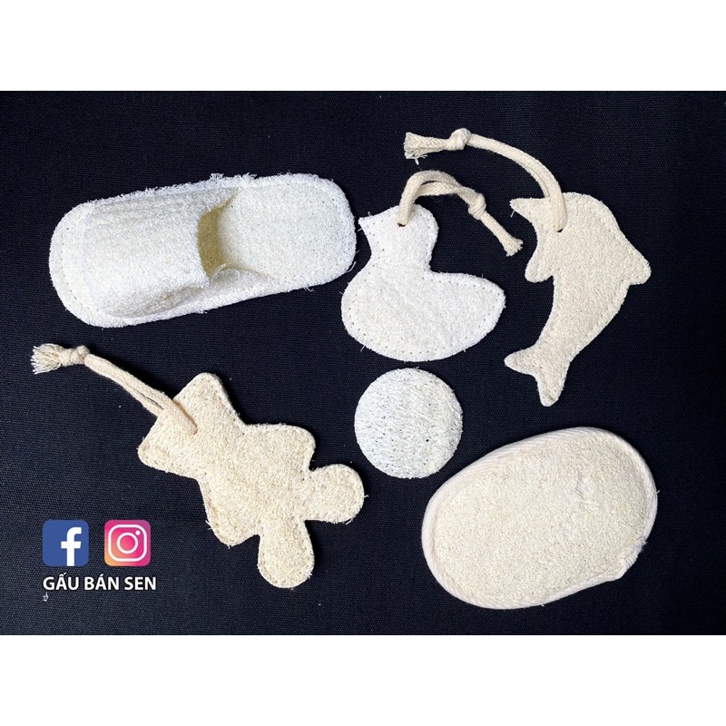 Bông tắm/rửa mặt xơ mướp
