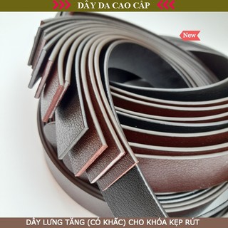 [Hàng xịn] Dây da thắt lưng da bò 2 mặt
