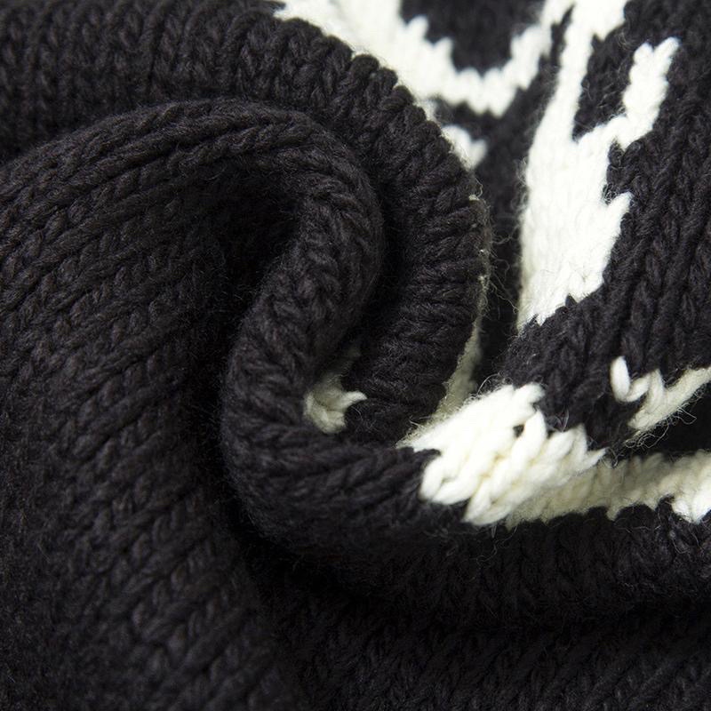 Áo len sweater đầu lâu xương chéo xu hướng streetwear thu đông - áo len nam nữ phong cách đường phố