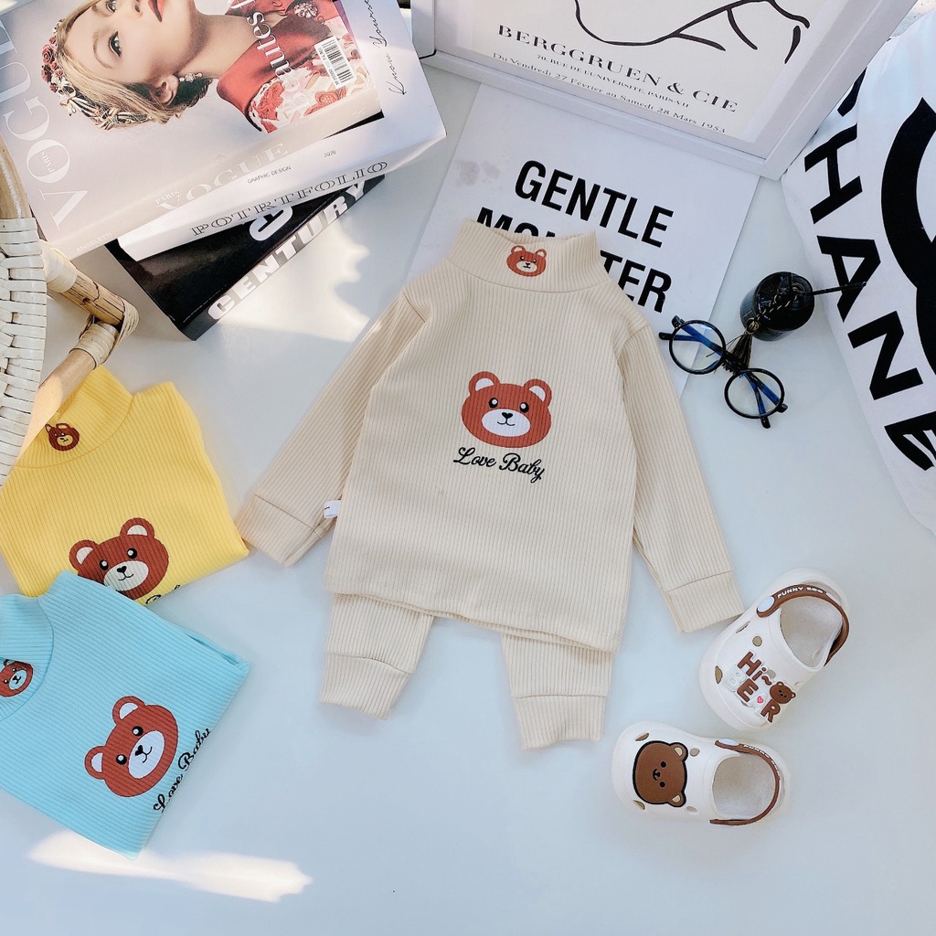 Bộ dài cho bé , bộ dài cotton Len Tăm siêu êm cho bé từ 3-14kg