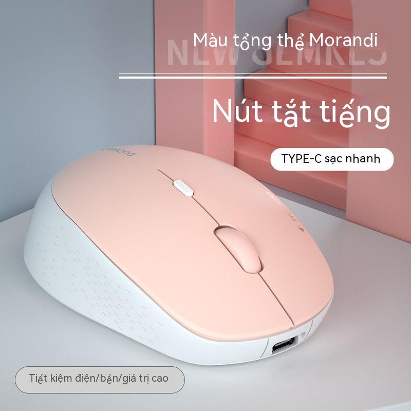 Mẫu chuột không dây silent pin, thời lượng pin siêu dài, dễ thương, thích hợp cho notebook, desktop, văn phòng, game