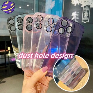 Ốp Điện Thoại TPU + Kính Cường Lực Chống Bụi Cho iPhone 13 Pro Max iPhone 14 Pro Max 14Plus