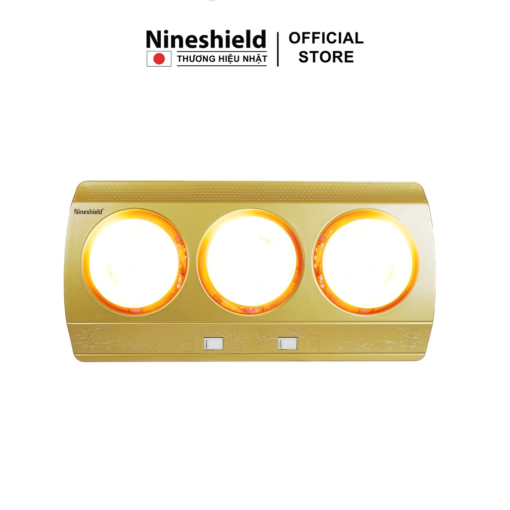 Đèn sưởi nhà tắm 3 bóng Nineshield NS043B [Mã BMLTB200 giảm đến 100K đơn 499K]