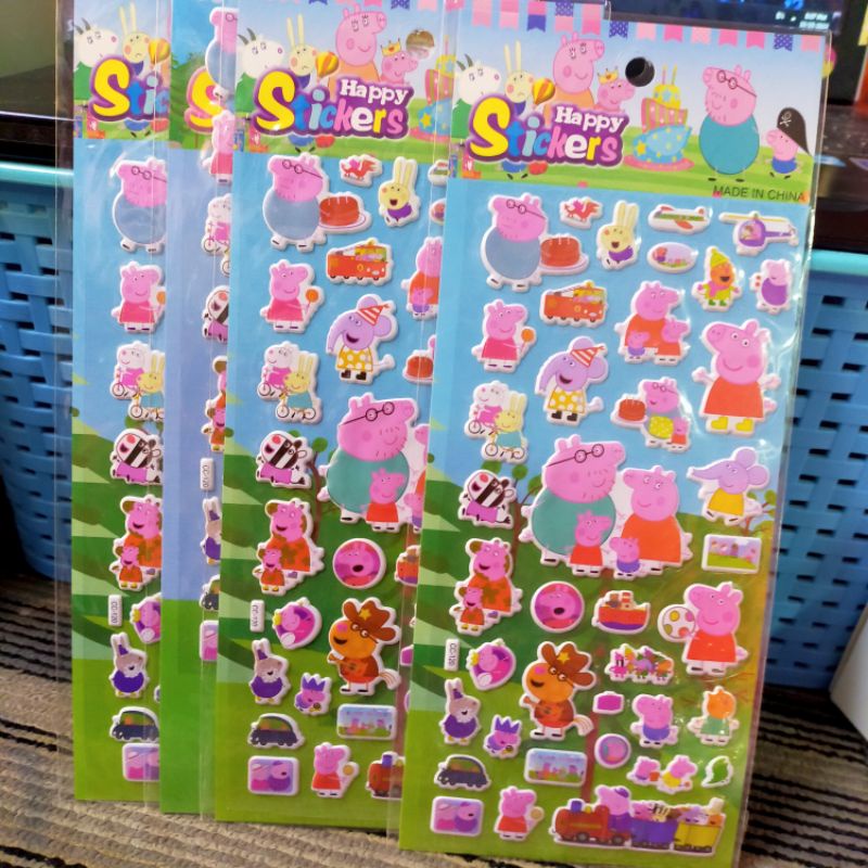 Sticker Dán 3D Heo Peppa - Quà Tặng Cho Bạn Gái