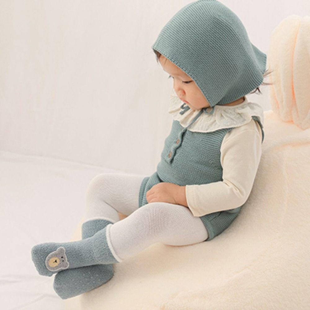 Vớ Ngủ Vải Lông Cừu San Hô Chống Trượt Hình Cá Sấu / Gấu Sáng Tạo Cho Bé