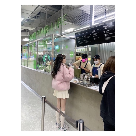 Áo phao pastel dáng ngắn