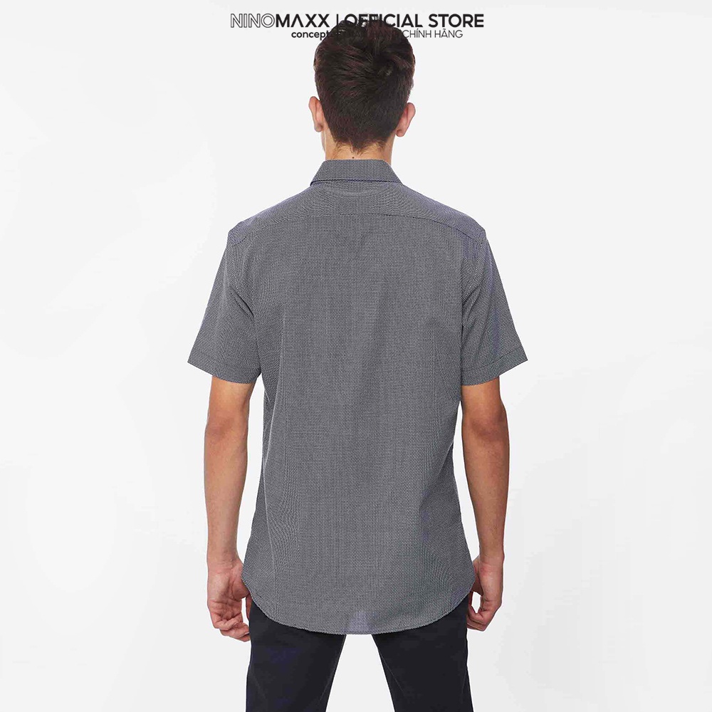 N&amp;M Áo sơ mi thời trang Nam tay ngắn chất liệu cotton 1905144