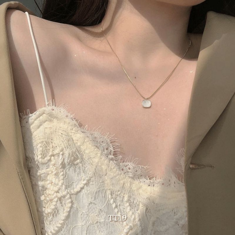 Dây chuyền hạt đá trang phong cách đơn giản nữ tính Hàn Quốc Annie TT19