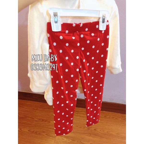 Set bộ Mickey len trắng đỏ xám bé gái nguyên móc xịn đét