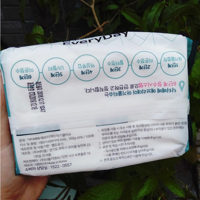 Khăn ướt tẩy trang Dr.Bebe everyDay chính hãng Hàn Quốc 100 miếng NPP Tido88