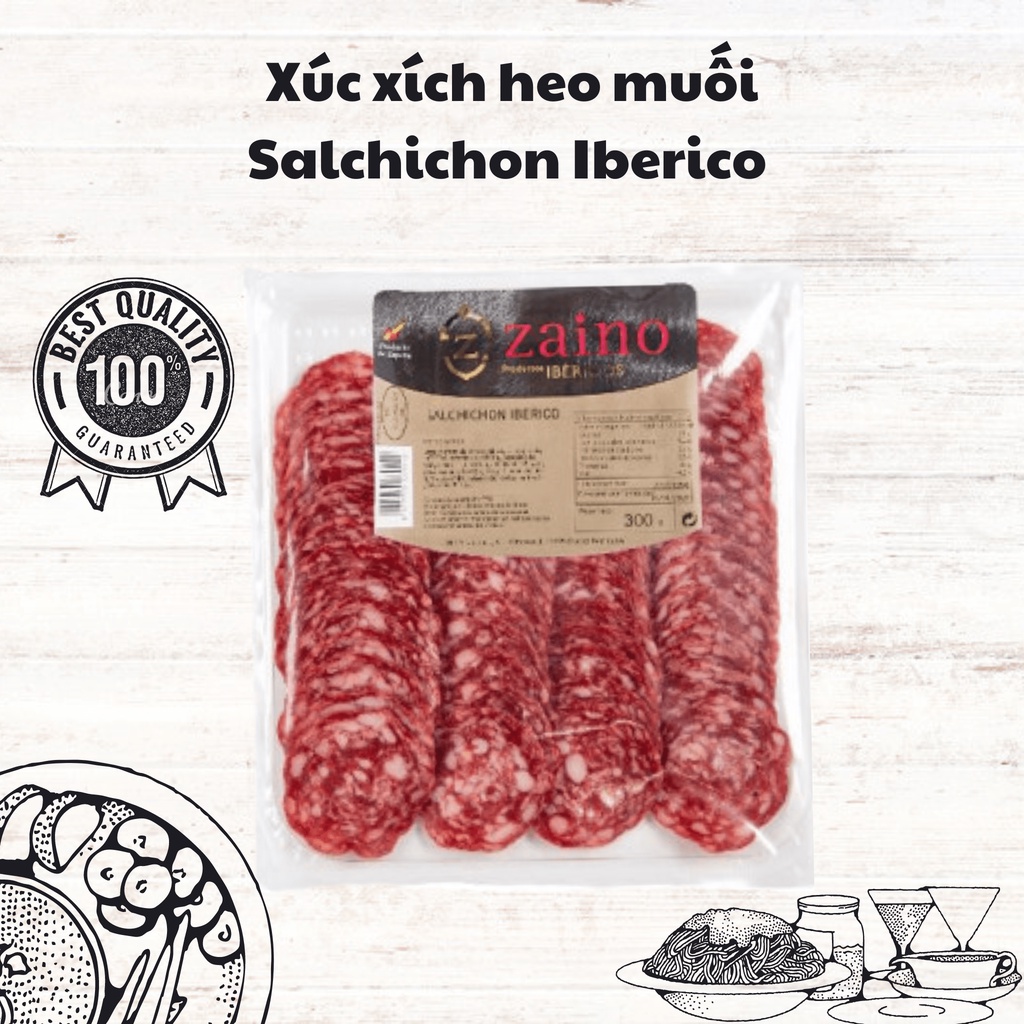 Xúc xích heo muối Salchichon Iberico Zaino