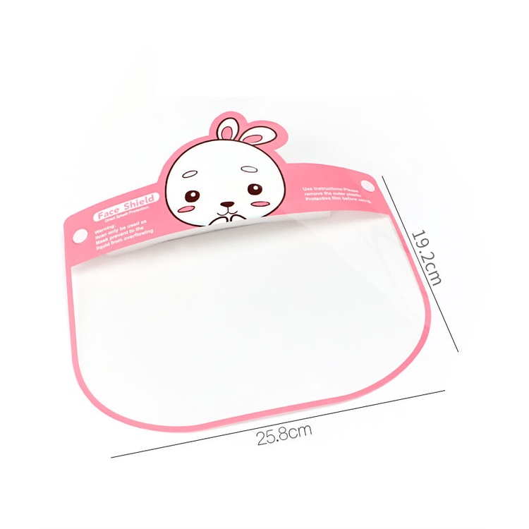 (Hàng Mới Về) Mặt Nạ Trong Suốt Bảo Vệ Mặt, Mắt chống bụi bẩn Cho Bé, Có Dây Đeo Co Giãn Dành Cho Trẻ Em