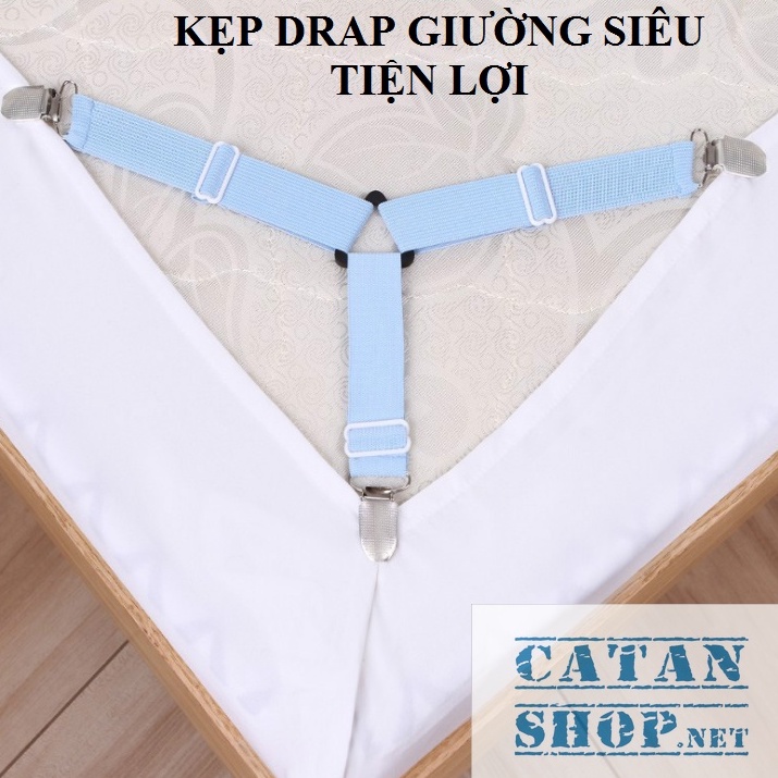 Dây Kẹp drap 3 chấu Inox Cố Định Ga Giường, Drap Giường, Tấm Trải Giường Chống Xê Dịch Chịu Lực Tốt GD430-KDrap-3ch