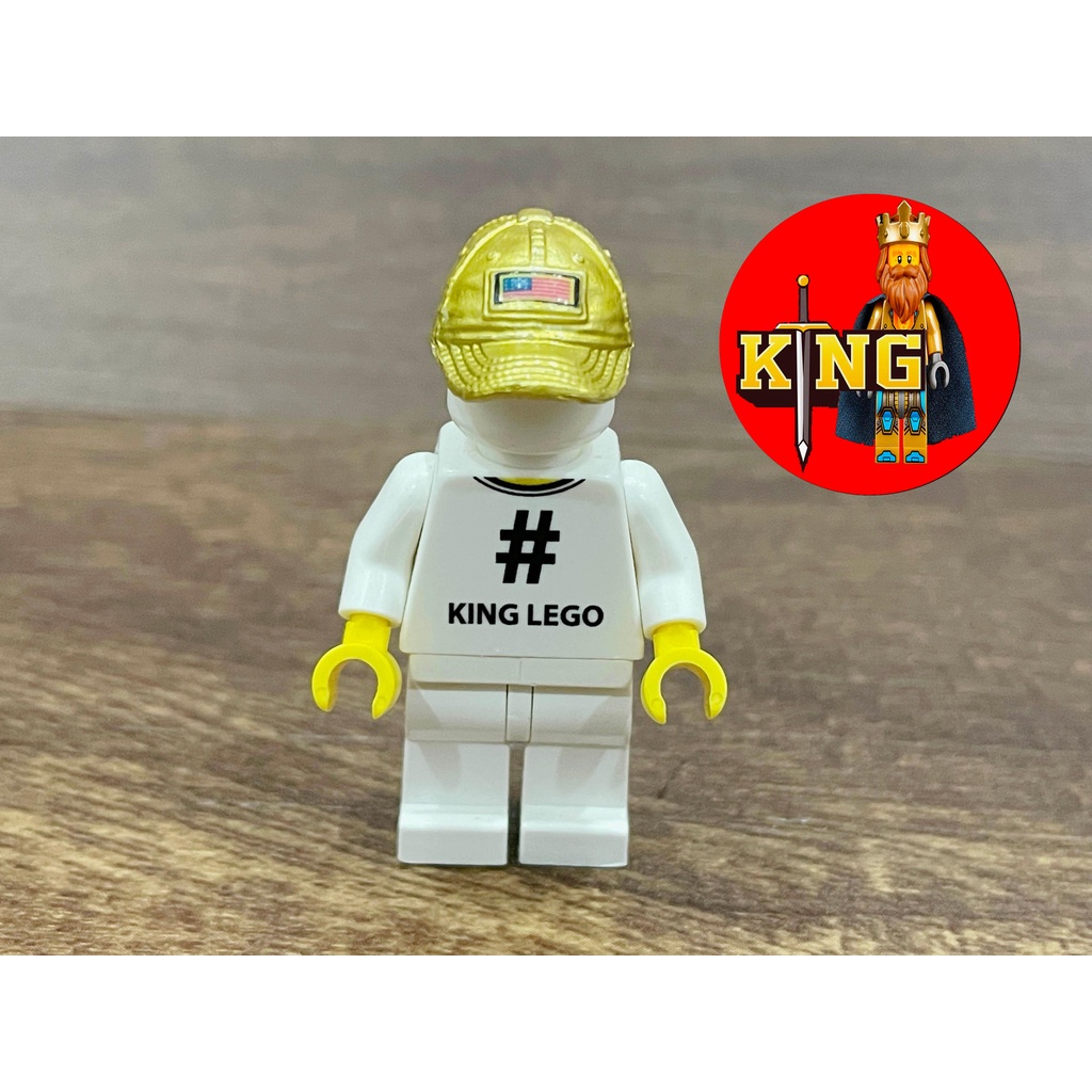 Eastbrick minifigure accessories baseball cap modern golden Phụ kiện đồ chơi
