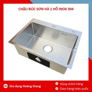 Chậu rửa bát luxury 1 hố đúc sơn hà hm.x.1c.60.2.3 chính hãng