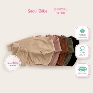 Bộ quần áo dài bo tay Winkle Peekaboo made in Korea