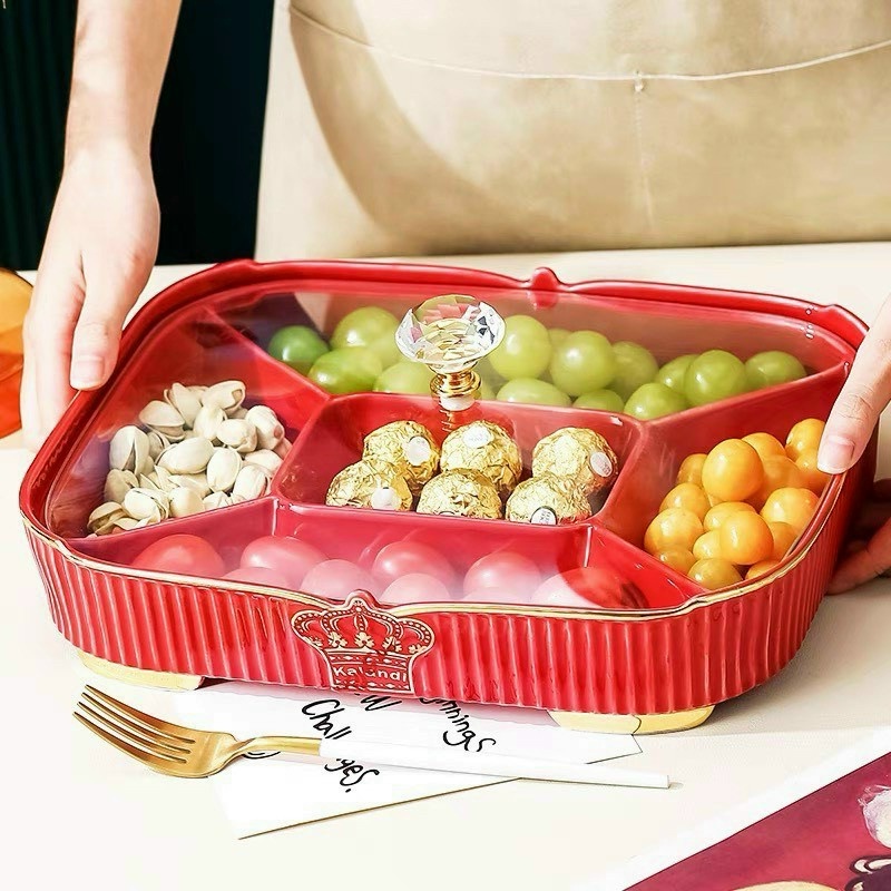 Khay mứt tết sứ chữ nhật Hoàng gia Kalandi hàng mới nhất 2022