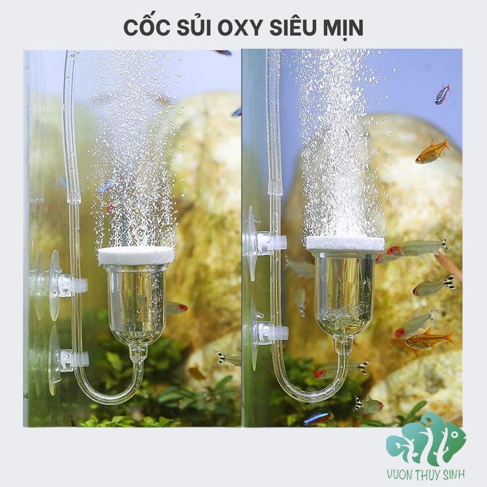 Cốc sủi oxy siêu mịn cốc sục oxi bể cá hồ thủy sinh
