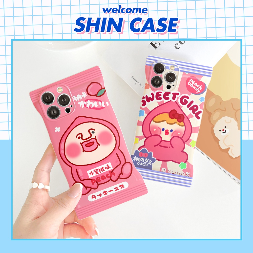 Ốp lưng iphone vỏ kẹo Peach Girl 6/6plus/6s/6splus/7/7plus/8/8plus/x/xr/xs/11/12/13/14/pro/max/plus/promax