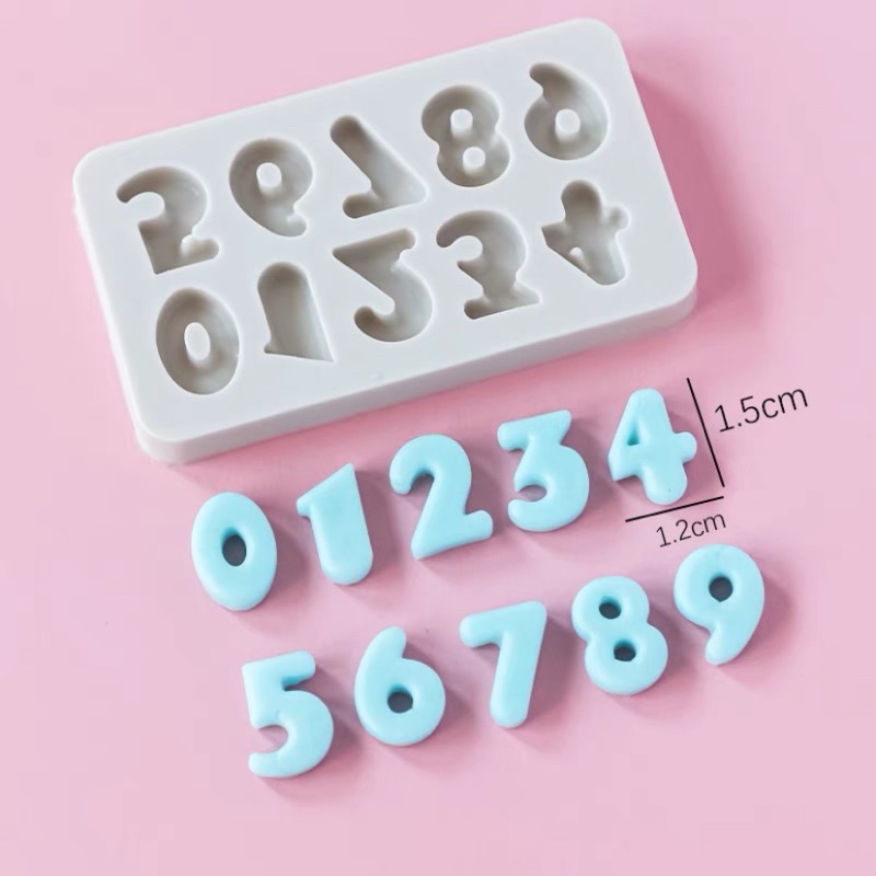 Khuôn số silicone fondant/đất sét