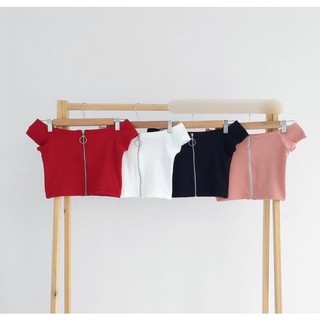 (có bán sỉ,ảnh thật,hoả tốc)🥕ÁO_CROPTOP_BẸT_VAI_KHOEN_TRÒN🥦