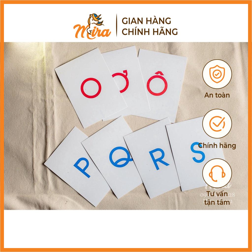 Montessori - Bộ thẻ chữ cái tiếng Việt - in hoa - Mira Toys
