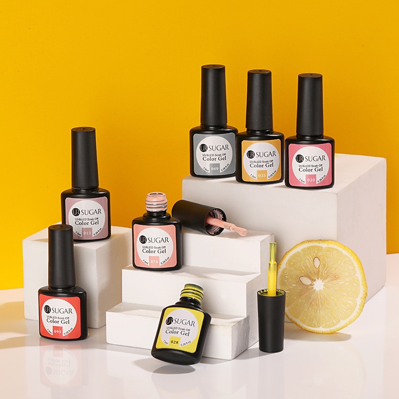 Set 20 lọ gel UV sơn móng tay UR SUGAR nhiều màu lấp lánh tuỳ chọn