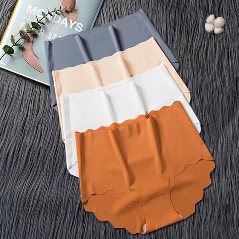 Combo 10 quần lót nữ băng lụa lưng KIMCHIBIKINI Set 10 quần nót nữ viền sóng cao cấp QL009