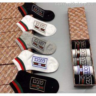Set 5 đôi tất gucci chất liệu cotton cho nữ