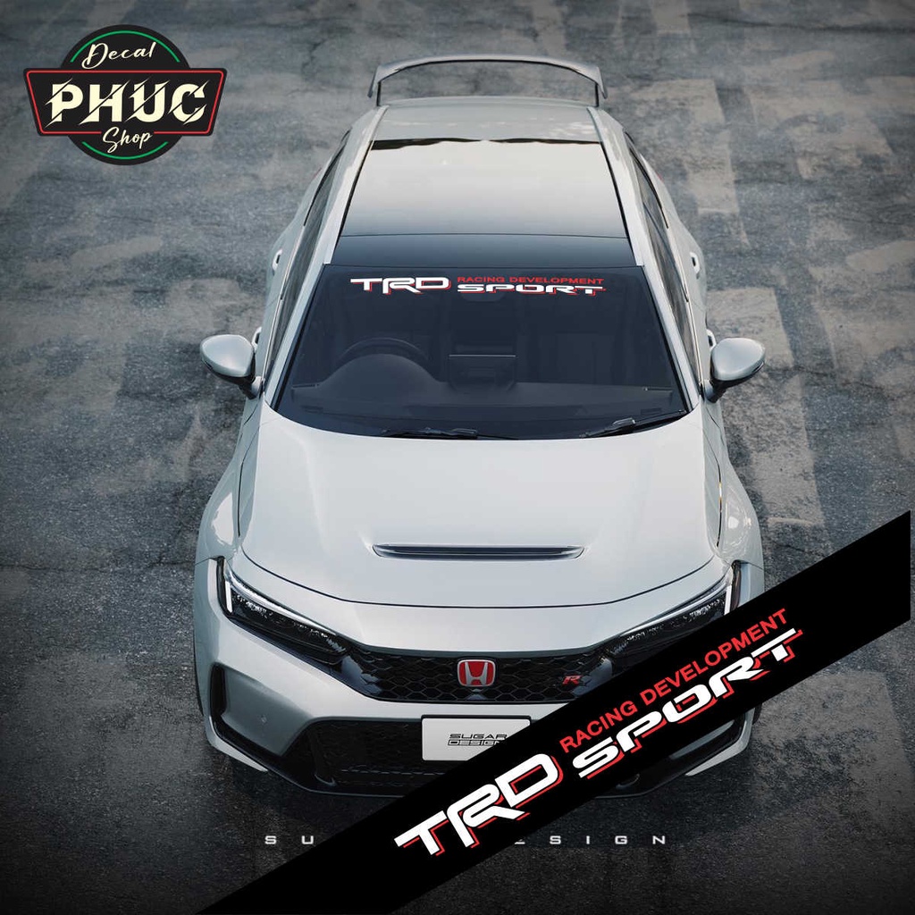Tem dán kính lái chống nắng ô tô mẫu TRD Racing Development Sport