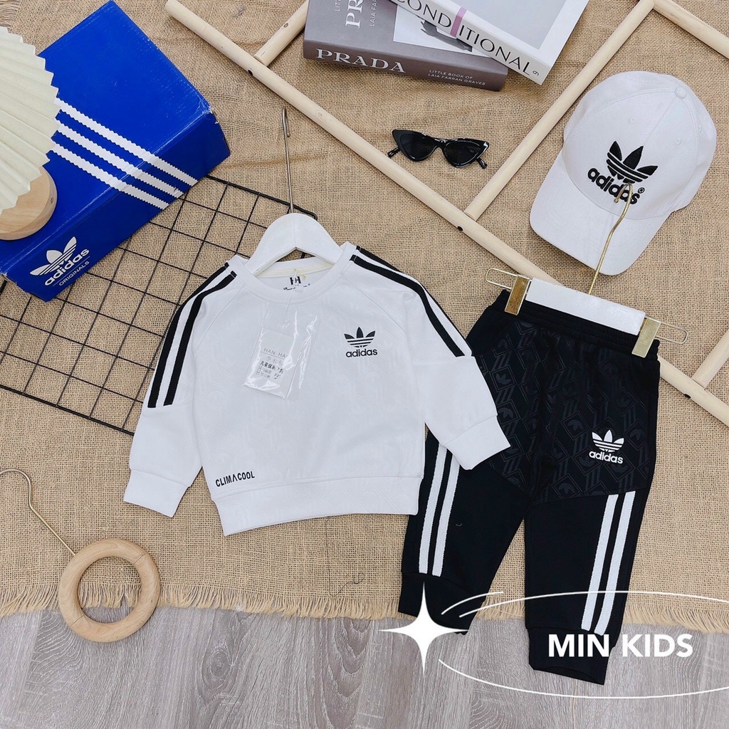 Bộ dài tay adidas cho bé trai từ 20-35kg, Bộ Thể thao bishop_kid