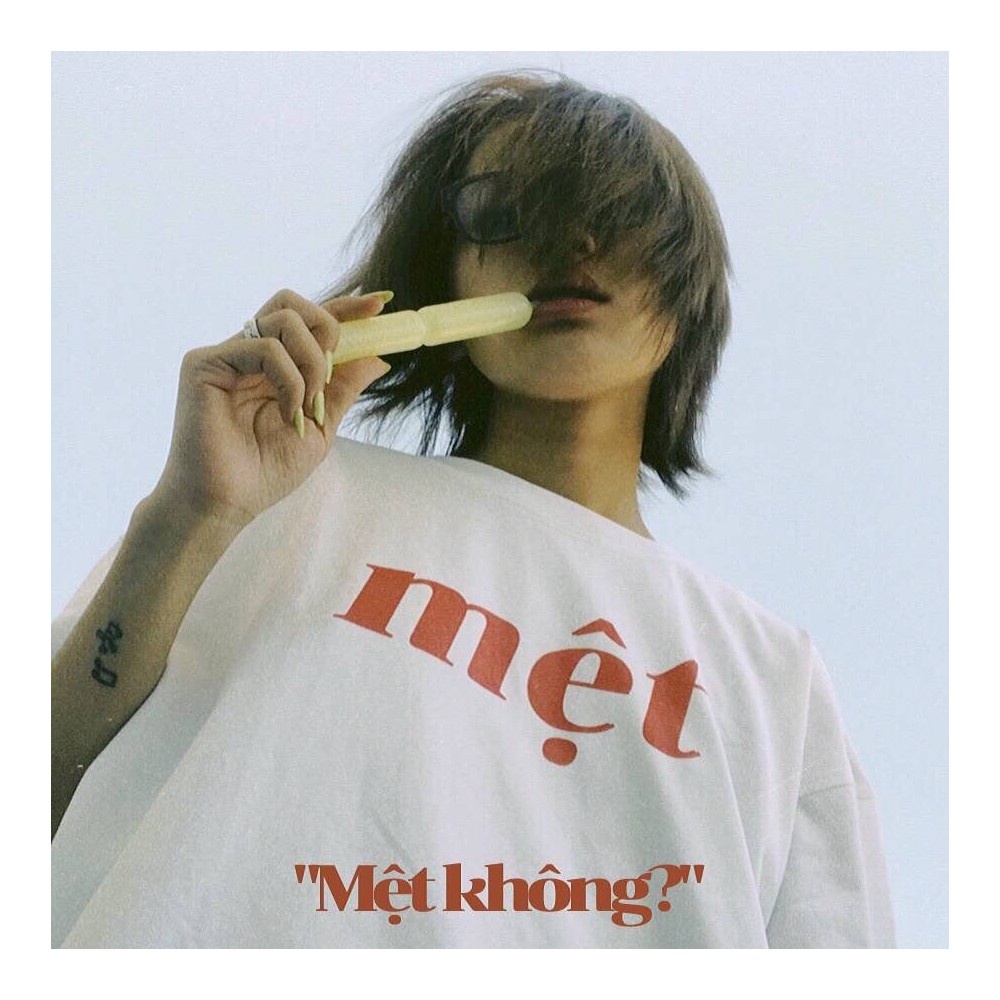 Áo thun chữ Mệt mặc phong cách trẻ trung, nam nữ 100% cotton cao cấp form rộng