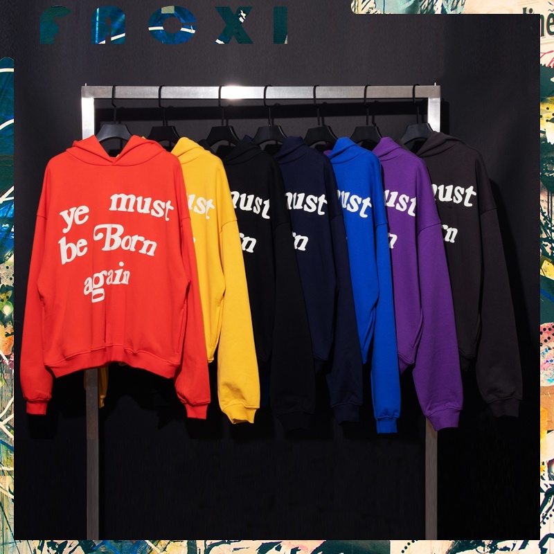 Cpfm Áo Khoác Hoodie Dáng Rộng Ngoại Cỡ Plus Size Phong Cách Hip Hop Hàn Quốc Cho Cặp Đôi Ye Must Be Born Again