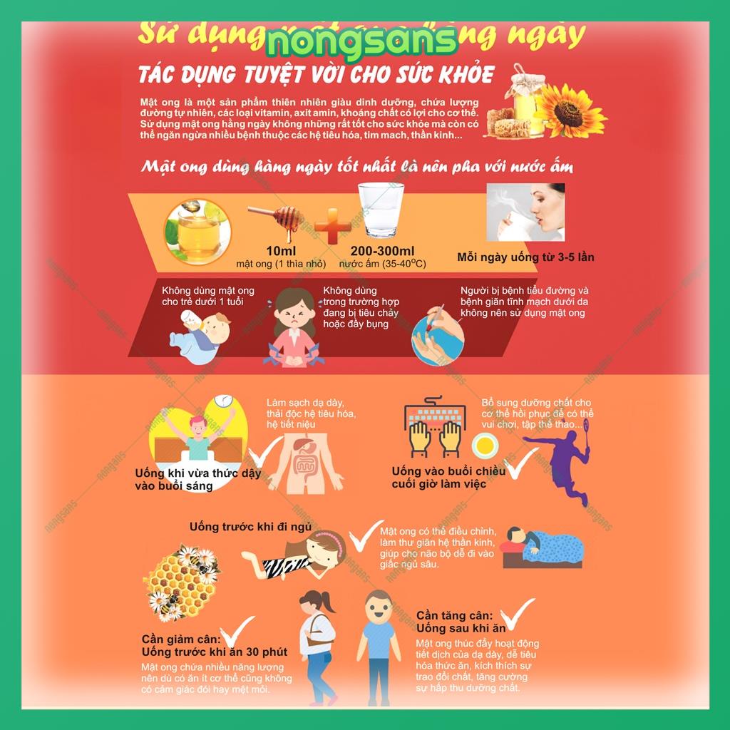 Mật ong nguyên chất 500ml tự nhiên rừng Tây Nguyên