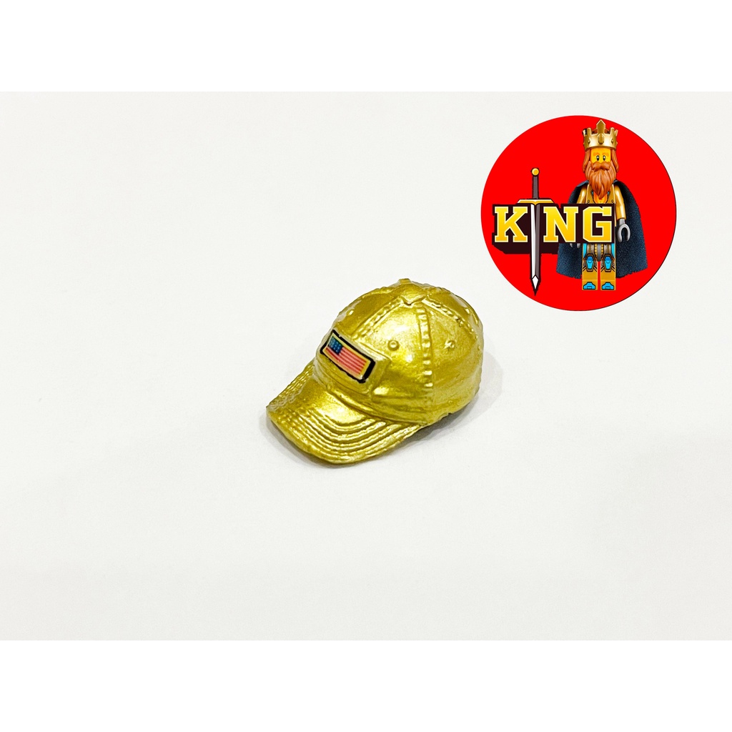 Eastbrick minifigure accessories baseball cap modern golden Phụ kiện đồ chơi
