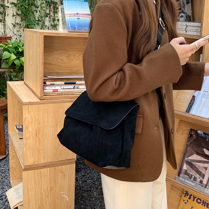 Túi Xách Vải Nhung Nhám Sức Chứa Lớn Đa Năng Dành Cho Nữ