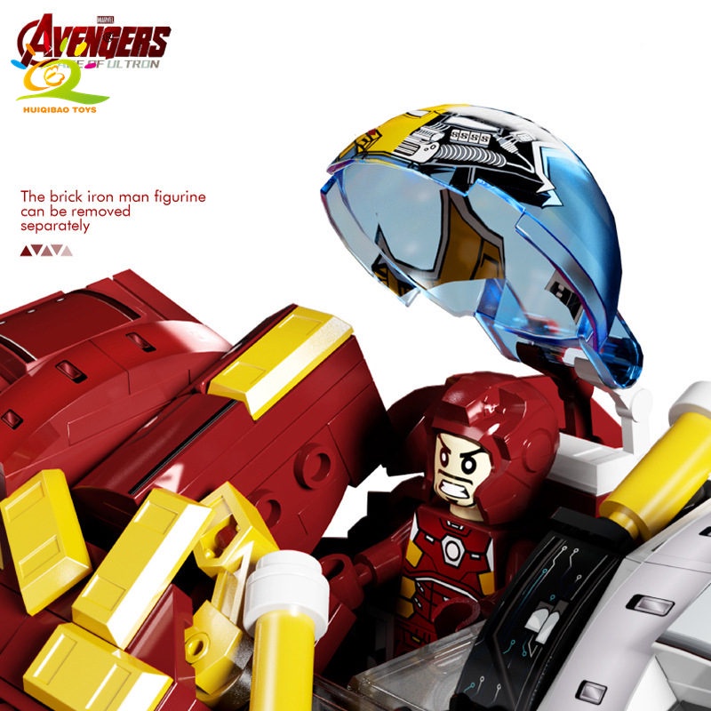 Marvel Avengers Iron Man Half Perspective Anti-Hulk Mecha Toy Toy Robot Boy's Toy Kids Quà tặng tương thích