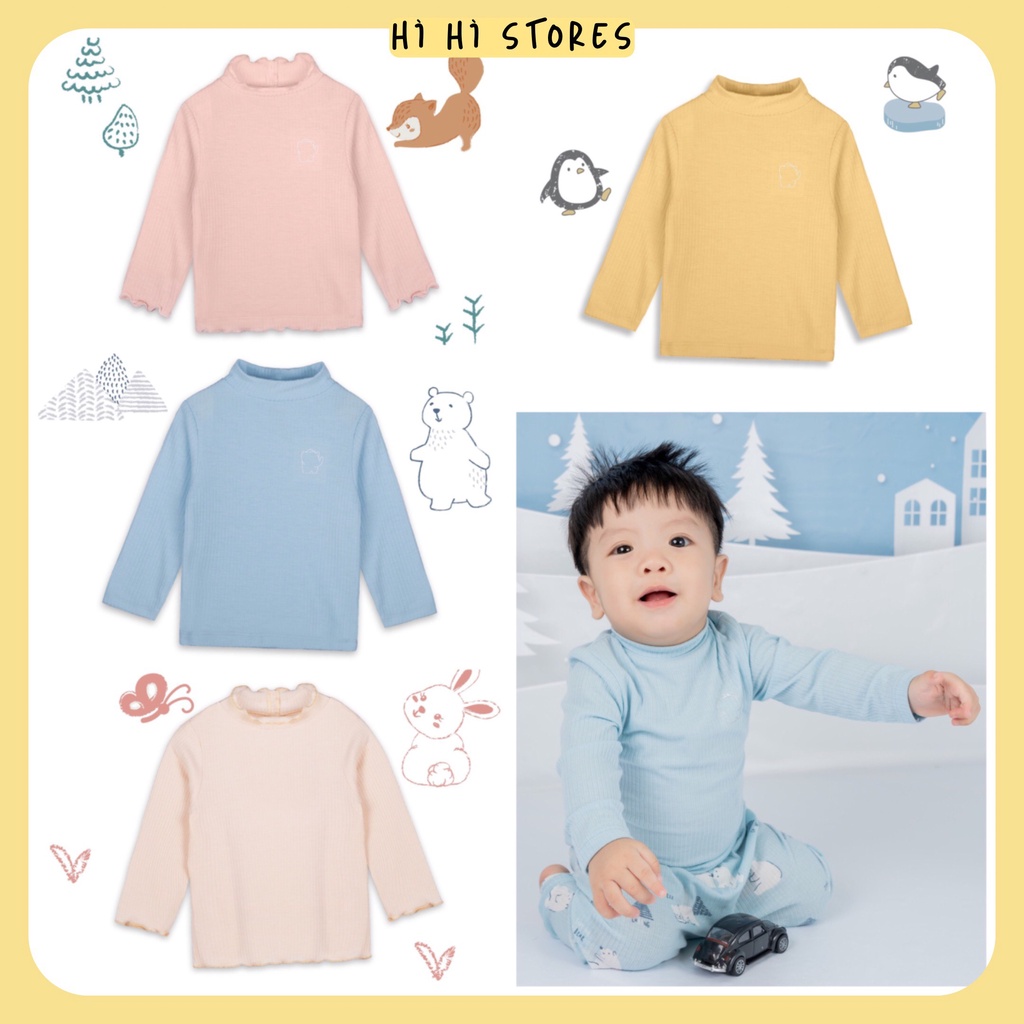 Chaang áo dài tay cổ lọ giữ nhiệt cho bé từ 6 tháng đến 5 tuổi Chaang Northern AW22D15