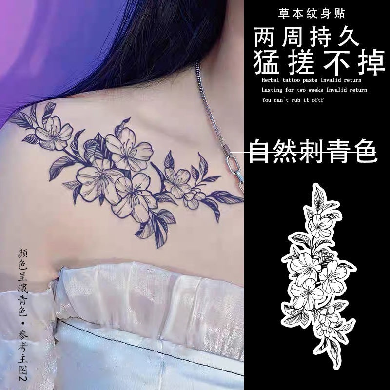 Sa Hình Xăm Dán Cánh Tay Thảo Dược Bán Vĩnh Viễn Hoa Trơn Chống Thấm Nước Bán Vĩnh Viễn Tình Yêu Kapok