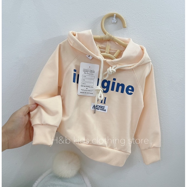 Áo Hoodie Phong Cách Có Mũ Cho Bé Trai Bé Gái S8-20kg