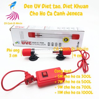 Đèn uv diệt tảo diệt khuẩn jeneca uv-04 5w,7w,9w,11w cho hồ cá cảnh