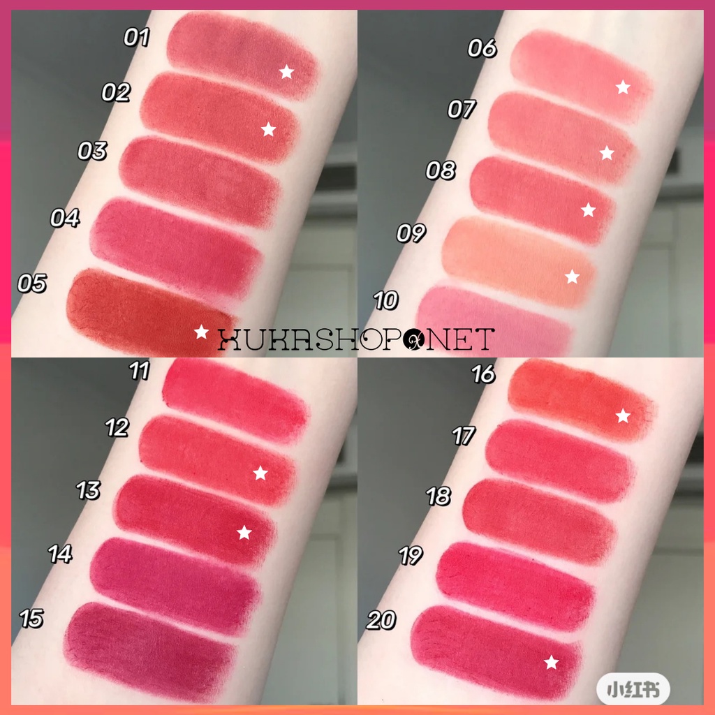 Son thỏi siêu lì Hàn Quốc Romand New Zero Matte Lipstick lên màu siêu xinh 3g