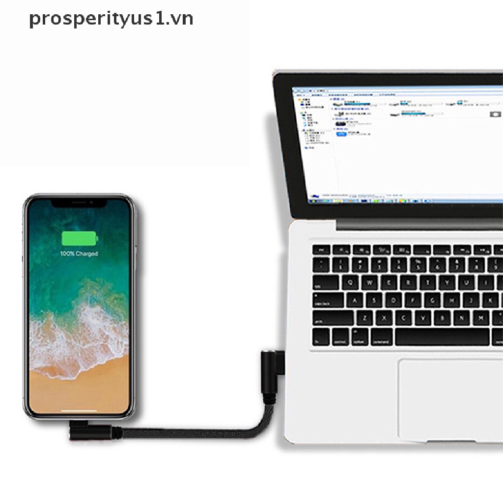 Cáp Sạc Nhanh USB Sang Type C 2.4A 25cm Dài 20 Độ Chuyên Nghiệp