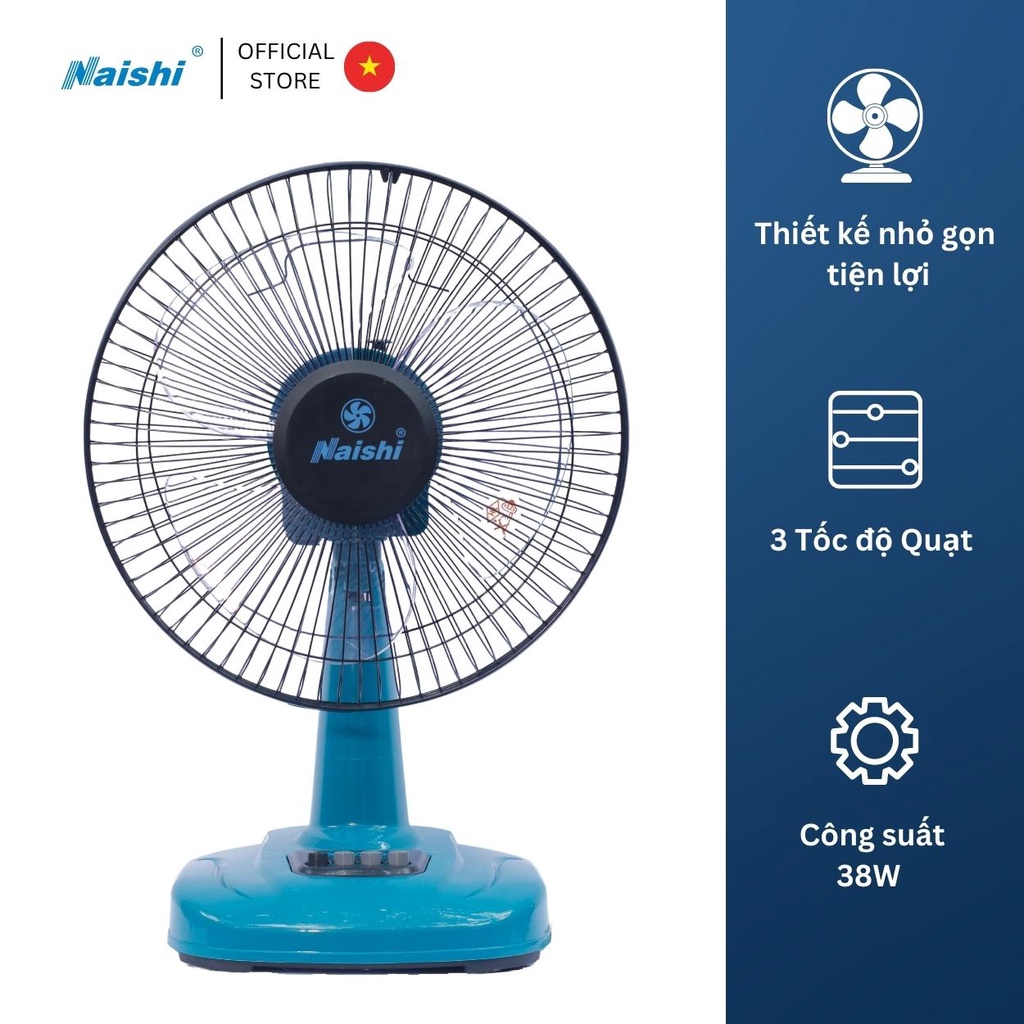 Quạt Bàn Điện Cơ NAISHI B300 Công Suất 38W