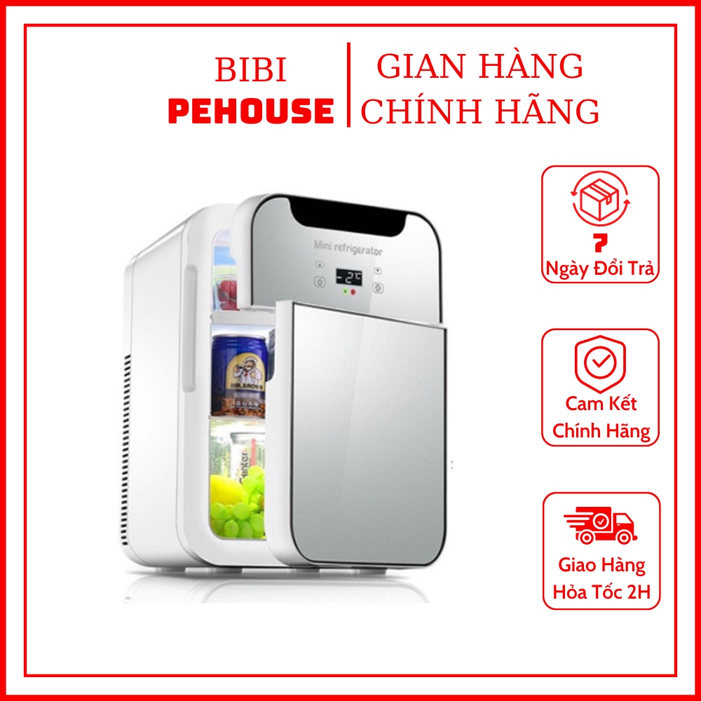 Tủ lạnh mini 2 cánh musibao dung tích 20L bảng điện tử, tủ lạnh mini đựng mỹ phẩm đựng sữa làm mát nhanh bibi shop