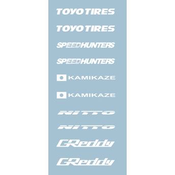 Decal nước custom xe JDM cho xe mô hình 1:64