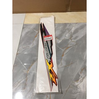 Tem ốp sườn bên phải - tem hông honda wave zx màu đỏ cờ. r-263 87107ktl780zb