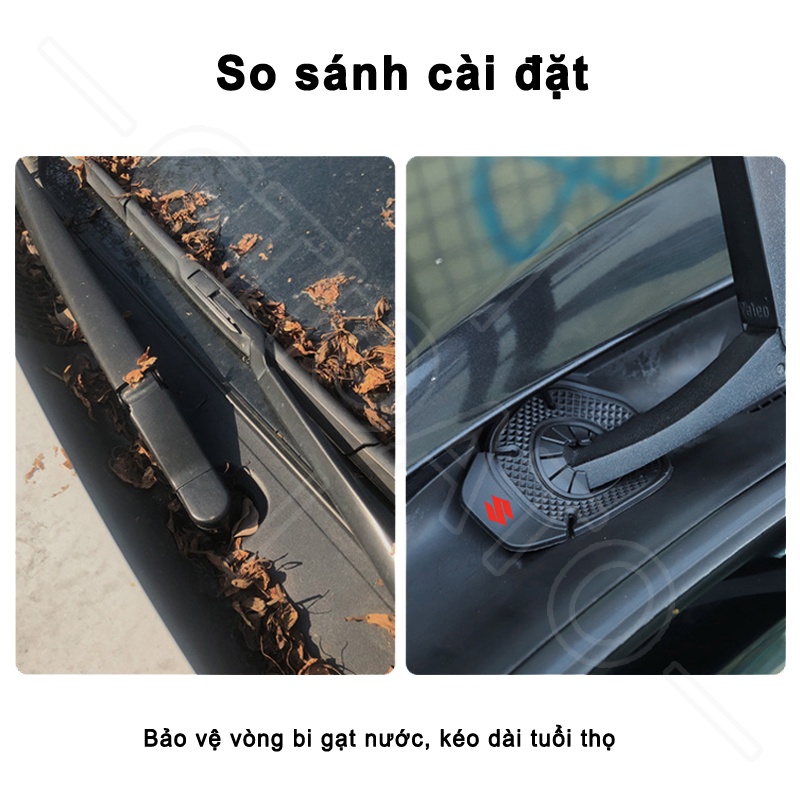 GTIOATO Silicone Vỏ Bọc Bảo Vệ Lỗ Cần Gạt Nước Cần Gạt Nước Oto ChốNg BụI Vỏ Bảo Vệ Bọc Bảo Vệ Cần Gạt Nước Kính Chắn Gió Xe Hơi Vỏ Bảo Vệ Cần Gạt Nước Phụ KiệN Xe HơI Cho Suzuki XL7 Swift Sport Vitara Dzire APV Ertiga Carry Celerio Ciaz Jimny