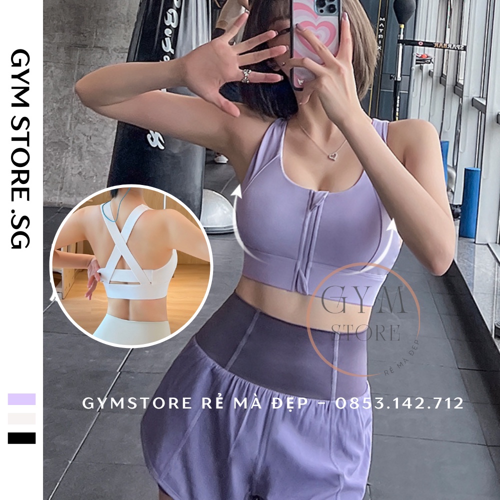 Áo Bra Thể Thao Định Hình ❤️𝐇𝐀̀𝐍𝐆 𝐗𝐈̣𝐍❤️ Áo lót tập Gym Yoga Mút Chống Sốc Thoáng Mát Đồ Tập Rẻ Đẹp 𝐆𝐘𝐌𝐒𝐓𝐎𝐑𝐄 170